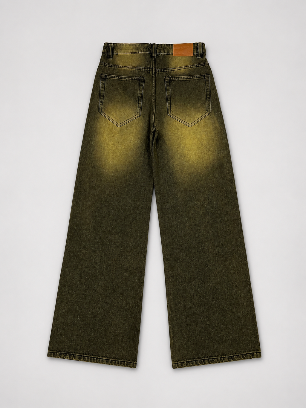 vintage gold wash jeans