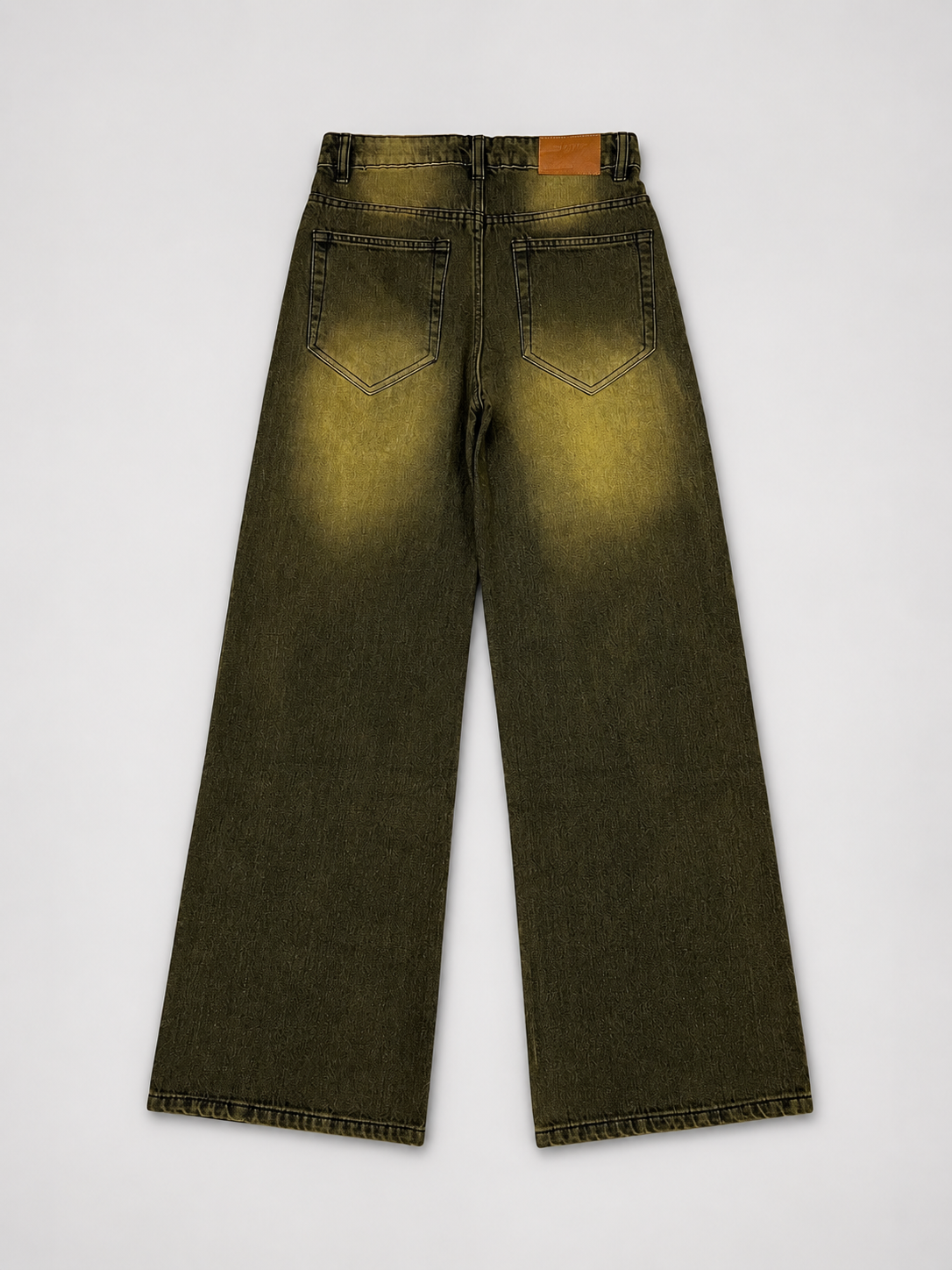 vintage gold wash jeans