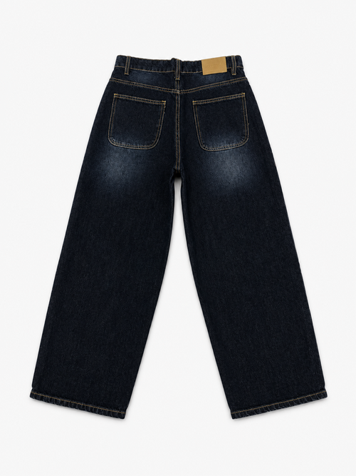 dark blue washed
